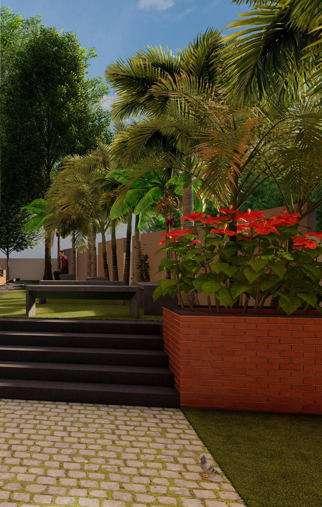Landscaped seating