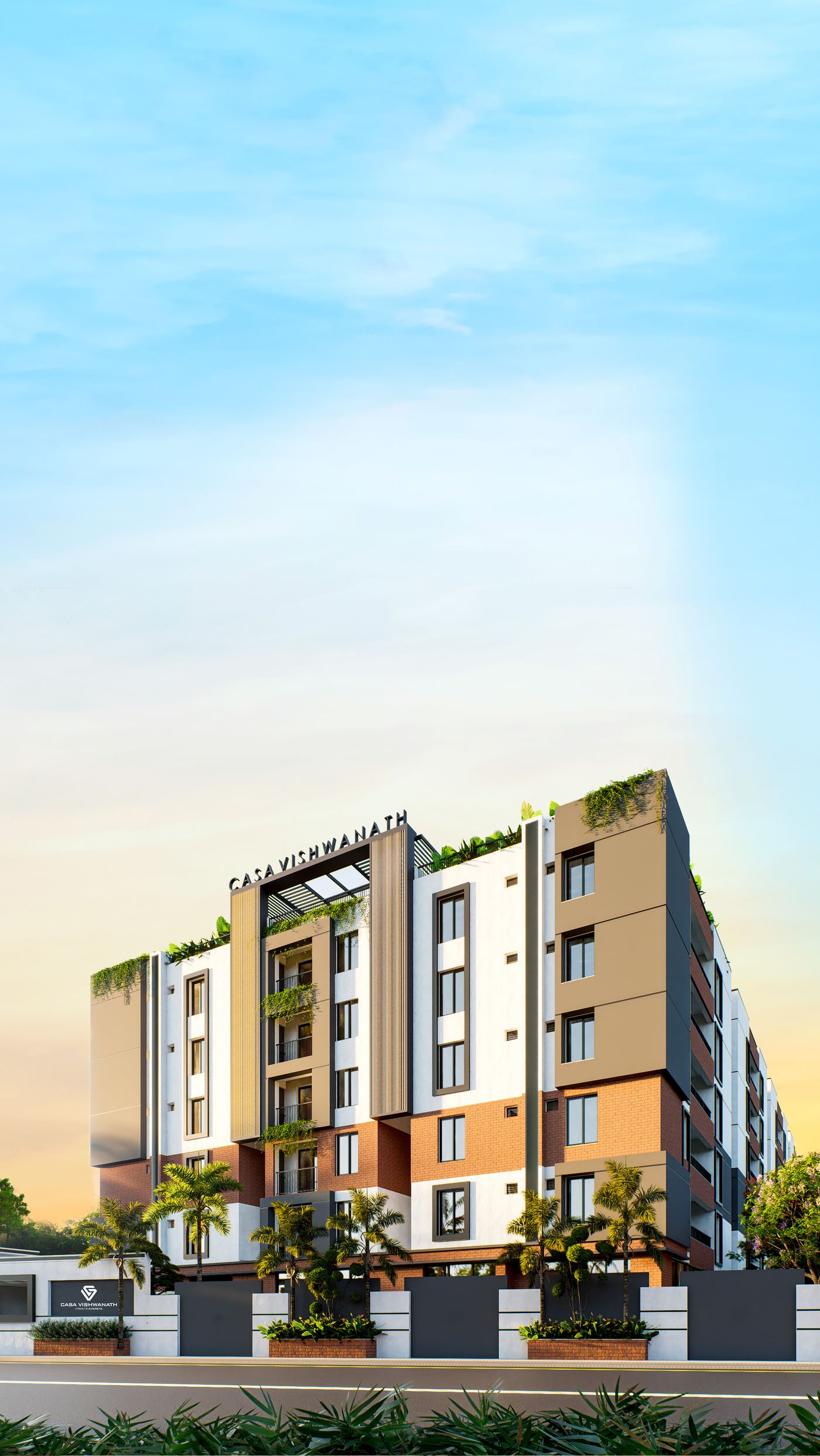 Casa Vishwanath building elevation render
